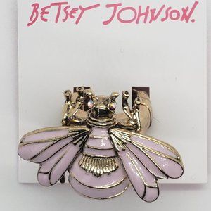 Betsey Johnson Lilac Bee Stretch Ring